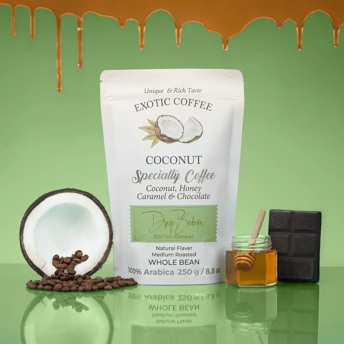 Café Grano 250 Gms Diego Bedoya Tabi coco - Imagen 3